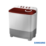 Samsung 7 Kg Semi-Automatic Washing Machine (Wine Red Lid, WT70M3000HP) Front Angle View