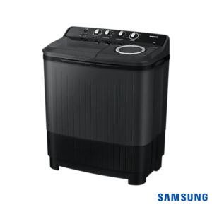 Samsung 7.5 Kg Semi-Automatic Washing Machine (Dark Gray, WT75B3200GD) Front Angle View