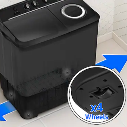 Samsung 7.5 Kg Semi-Automatic Washing Machine (Dark Gray, WT75B3200GD) Easy Mobility