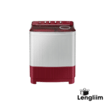 Samsung 7.5 Kg Semi-Automatic Washing Machine (Red Base, WT75B3200RR) Front View