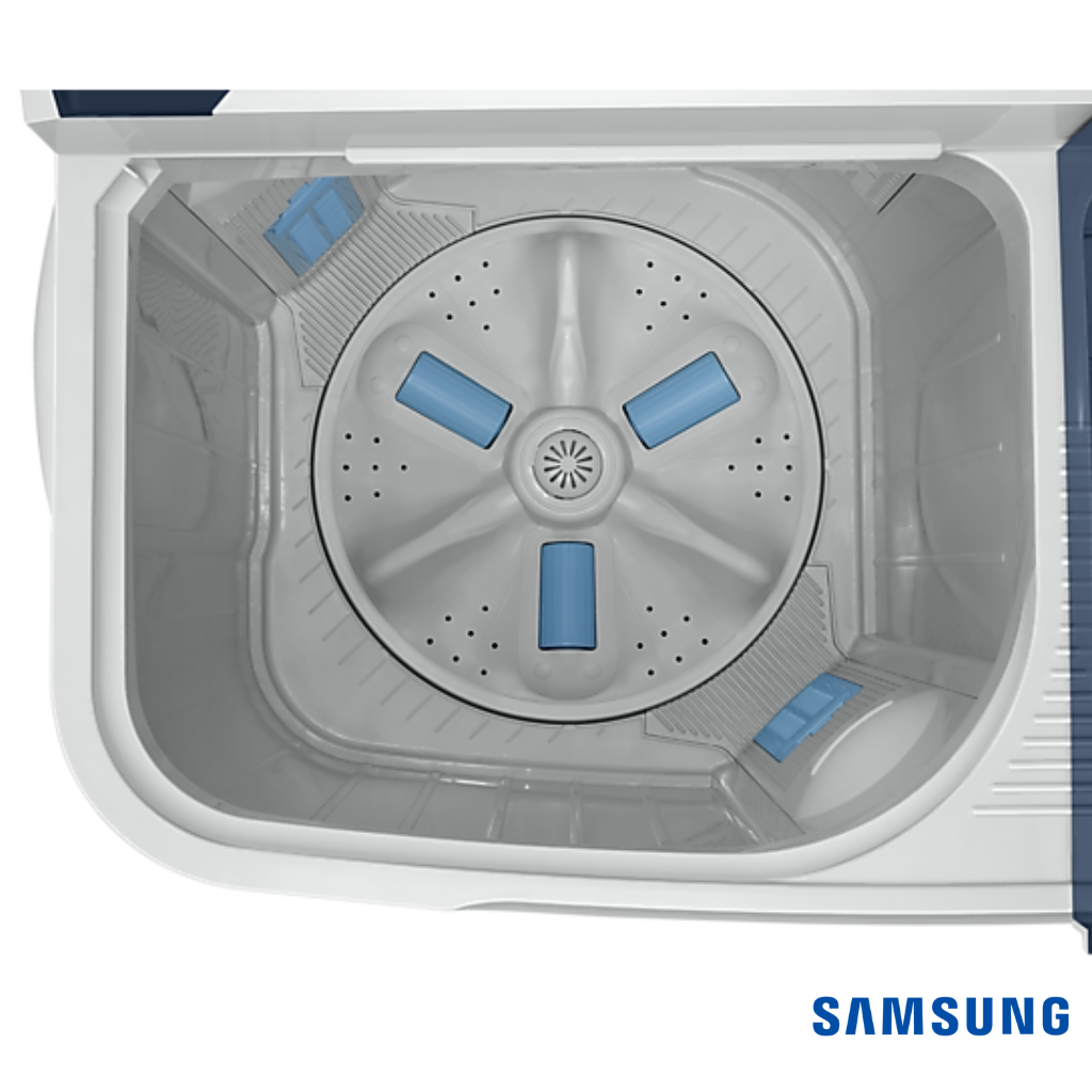 Samsung 9.5 Kg Semi-Automatic Washing Machine (Blue Lid, WT95A4200LL) Wash Tub View