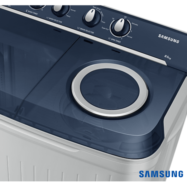 Samsung 9.5 Kg Semi-Automatic Washing Machine (Blue Lid, WT95A4200LL) Spin Lid View