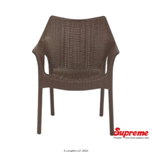 Supreme Furniture Cambridge Plastic Chair (Wenge) Front View