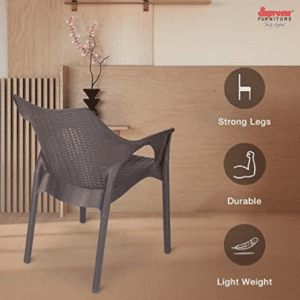 Supreme Furniture Cambridge Plastic Chair (Wenge) Desc 2