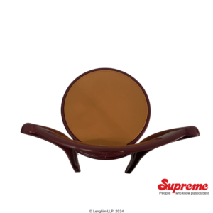 Supreme Furniture Eiffel Plastic Chair (Brown/Amber) Top View