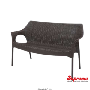 Supreme Furniture Love Seat Sofa (Wenge) Front Angle View