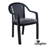 Supreme Furniture Ornate Chair (Black/Grey) Front Angle View