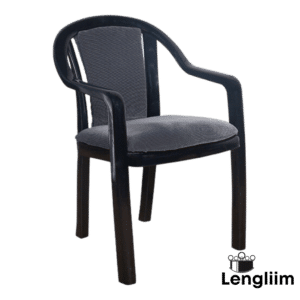 Supreme Furniture Ornate Chair (Black/Grey) Front Angle View
