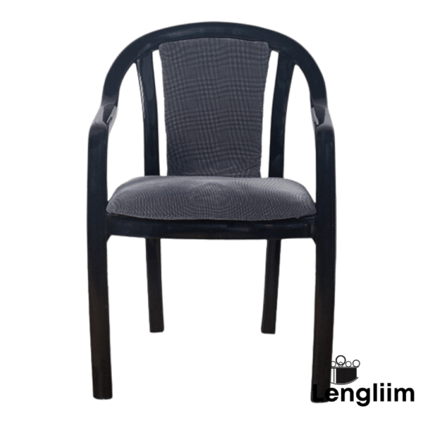 Supreme Furniture Ornate Chair (Black/Grey) Front View