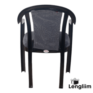 Supreme Furniture Ornate Chair (Black/Grey) Back View