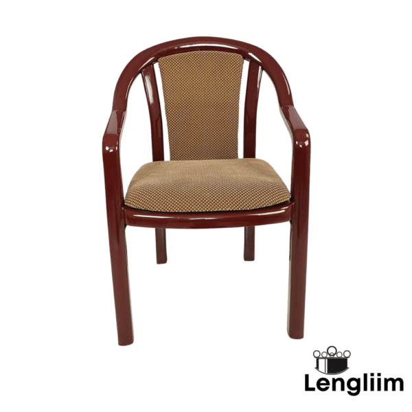 Supreme Furniture Ornate Chair (Rosewood Brown) Front View