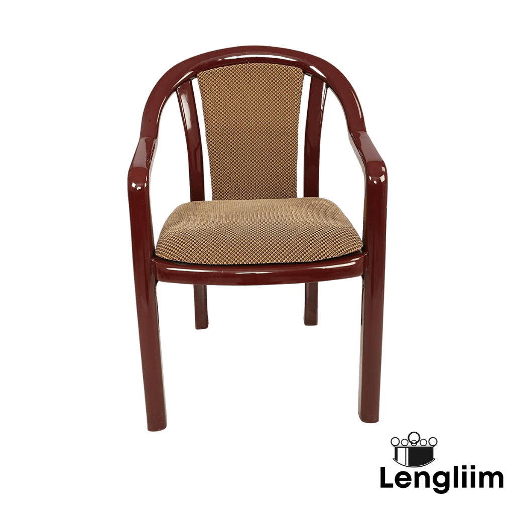 Supreme Furniture Ornate Chair (Rosewood Brown) Front View