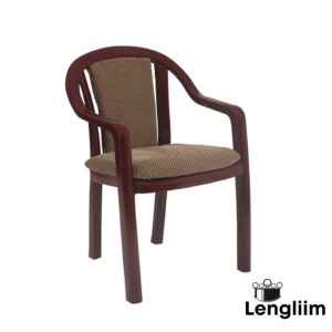 Supreme Furniture Ornate Chair (Rosewood Brown) Front Angle View