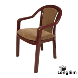 Supreme Furniture Ornate Chair (Rosewood Brown) Front Angle View 2