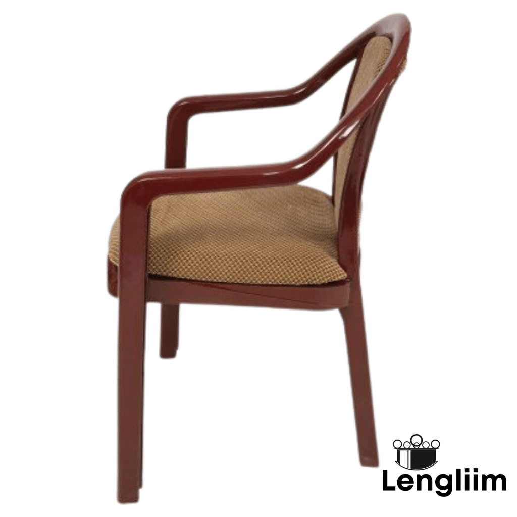 Supreme Furniture Ornate Chair (Rosewood Brown) Side View