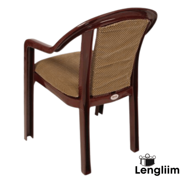 Supreme Furniture Ornate Chair (Rosewood Brown) Back Angle View