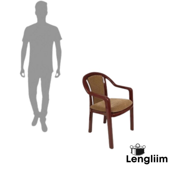 Supreme Furniture Ornate Chair (Rosewood Brown) Dimensions