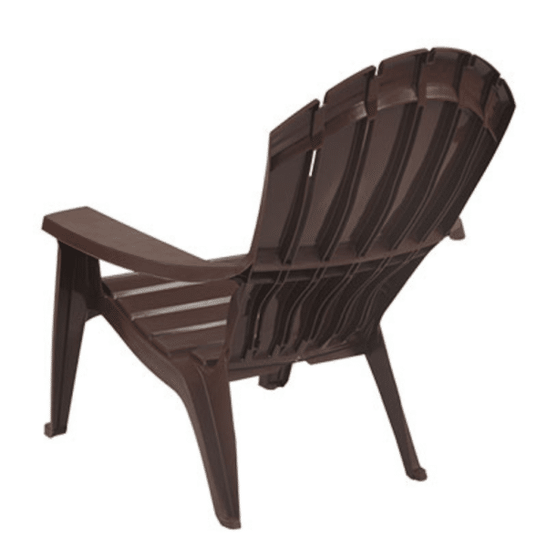 Supreme Furniture Relax Plastic Chair (Globolus Brown) Back Angle View