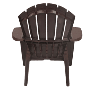 Supreme Furniture Relax Plastic Chair (Globolus Brown) Back View