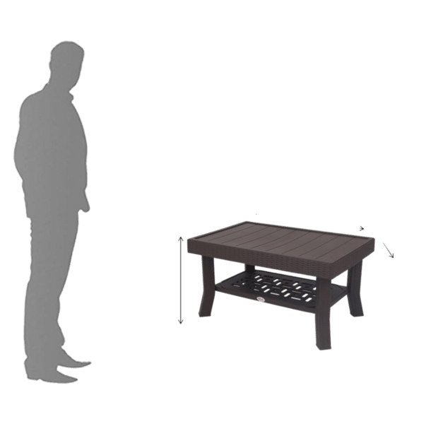 Supreme Furniture Vegas Center Table (Wenge) Dimensions