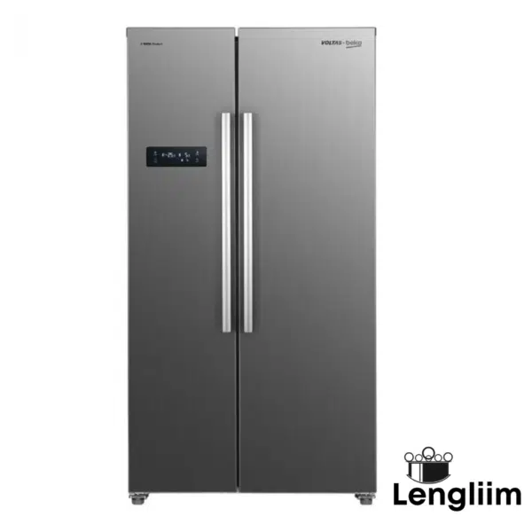 Voltas Beko 565 Liters Side by Side Fridge (Inox, RSB585XPE) Front View Voltas Beko 565 Liters Side by Side Fridge (Inox, RSB585XPE) Front View