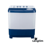Voltas Beko 7.5 Kg Semi-Automatic Washing Machine (Sky Blue, WTT75DBLT) Front View