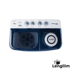 Voltas Beko 7.5 Kg Semi-Automatic Washing Machine (Sky Blue, WTT75DBLT) Top View