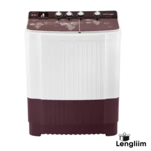 Voltas Beko 8.2 Kg Semi-Automatic Washing Machine (Burgundy, WTT82BRG) Front View