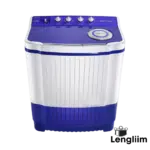 Voltas Beko 8.5 Kg Semi-Automatic Washing Machine (Sky Blue, WTT85ST) Front View
