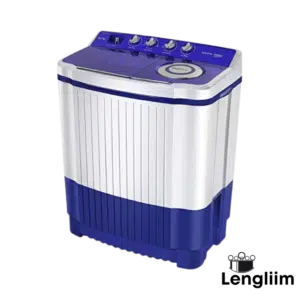 Voltas Beko 8.5 Kg Semi-Automatic Washing Machine (Sky Blue, WTT85ST) Front Angle View RTL