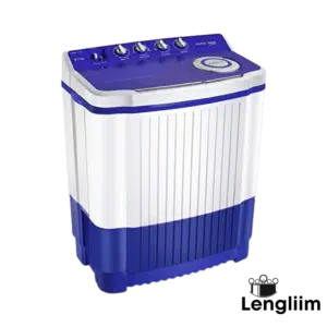 Voltas Beko 8.5 Kg Semi-Automatic Washing Machine (Sky Blue, WTT85ST) Front Angle View LTR