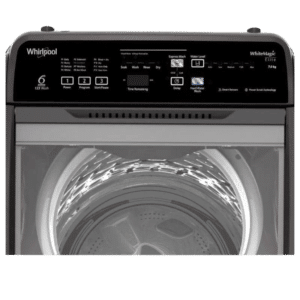 Whirlpool 7 Kg Fully Automatic Top Load Washing Machine (Grey, 31312) Top View Control Panel