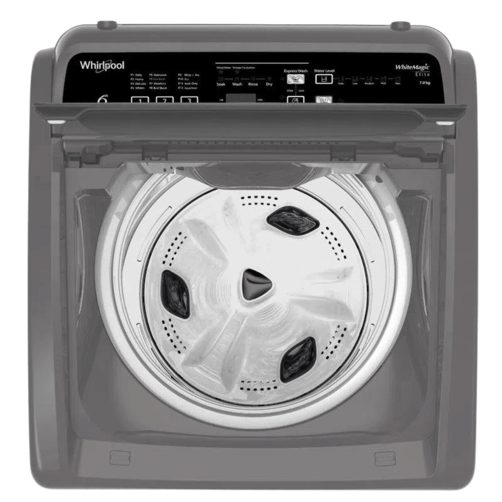 Whirlpool 7 Kg Fully Automatic Top Load Washing Machine (Grey, 31312) Top View Wash Tub