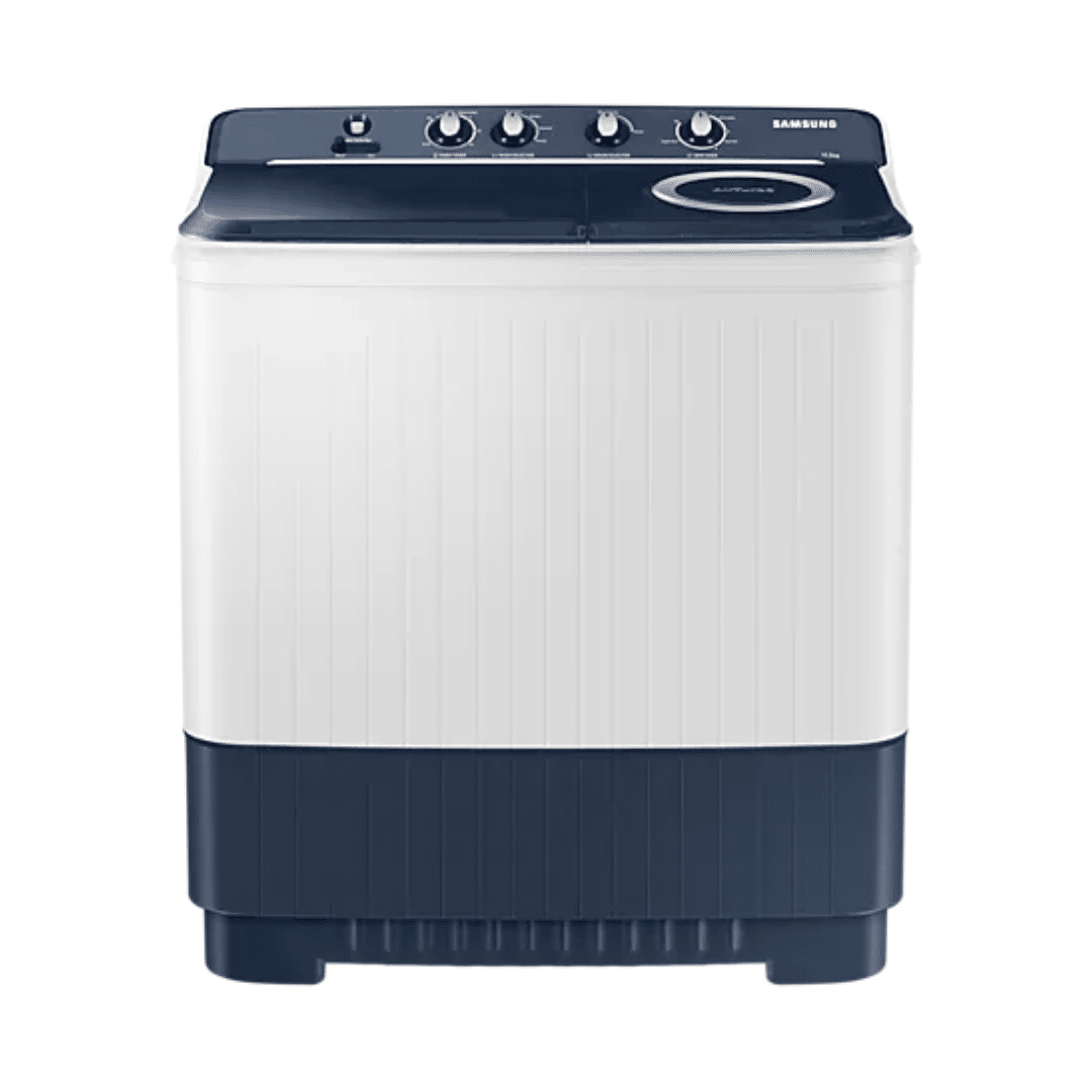 Samsung 11.5 Kg Semi-Automatic Washing Machine (Blue Lid, WT11A4600LL) Front View