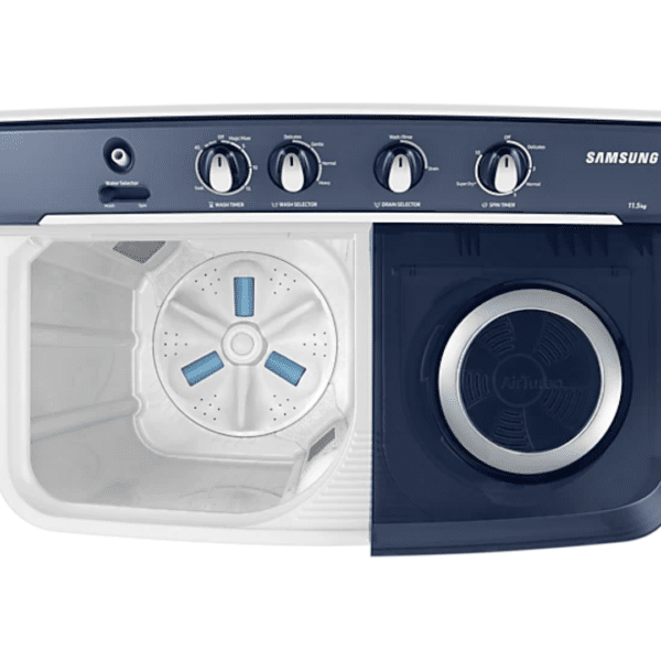 Samsung 11.5 Kg Semi-Automatic Washing Machine (Blue Lid, WT11A4600LL) Top View