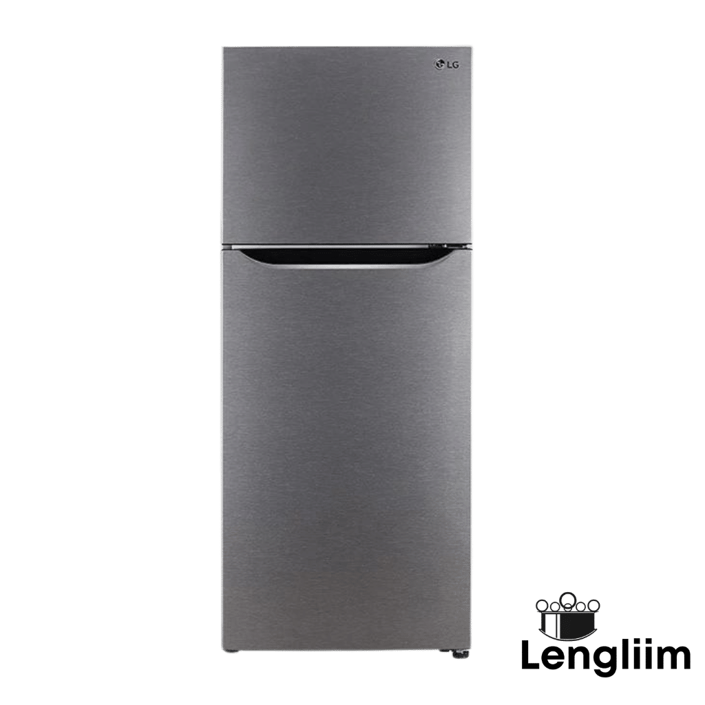 LG 242 Liters 2 Star Frost Free Double Door Refrigerator (Dazzle Steel, GLN292BDSY) Front View