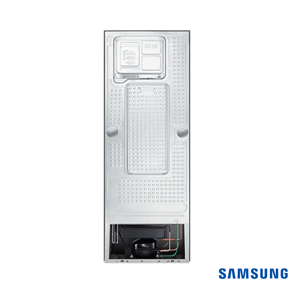 Samsung 253 Liters 2 Star Frost-Free Double Door Fridge (Elegant Inox, RT28T3042S8) Back View