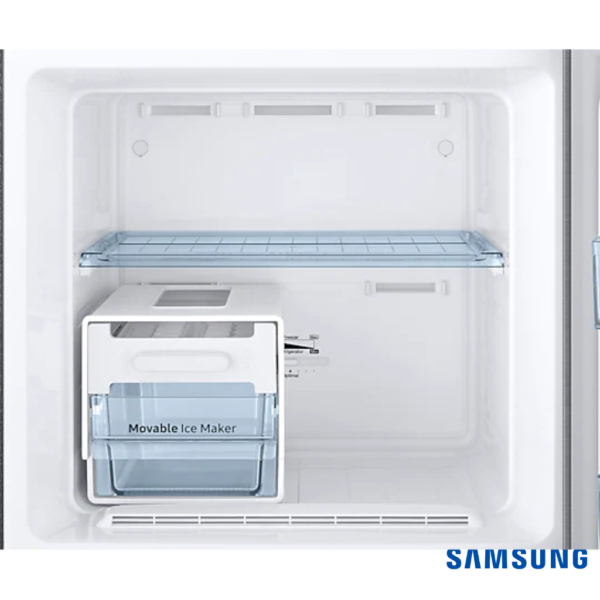 Samsung 253 Liters 2 Star Frost-Free Double Door Fridge (Elegant Inox, RT28T3042S8) Freezer View