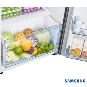 Samsung 253 Liters 2 Star Frost-Free Double Door Fridge (Elegant Inox, RT28T3042S8) Vegetable Box