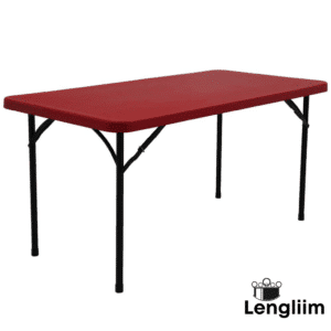 Supreme Furniture Buffet Table (Coke Red) Side Angle View