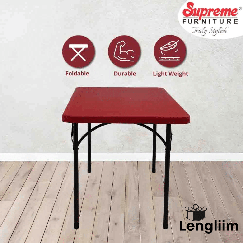 Supreme Furniture Buffet Table (Coke Red) Infographic 2