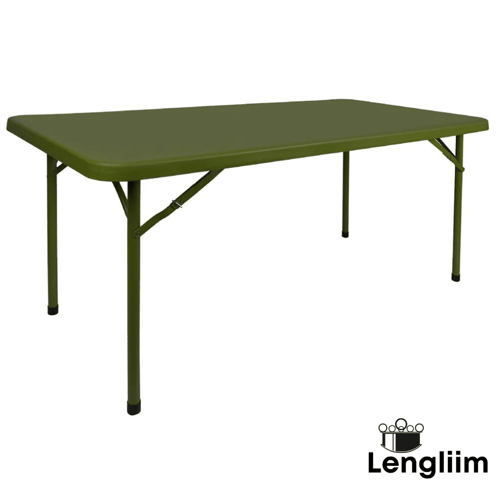 Supreme Furniture Buffet Table (Mehandi Green) Side Angle View