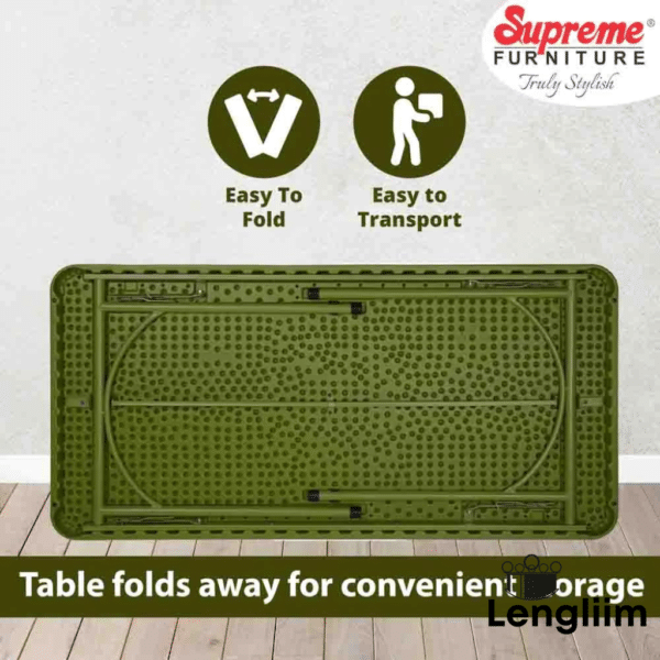 Supreme Furniture Buffet Table (Mehandi Green) Bottom View