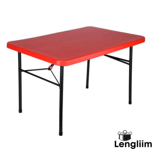 Supreme Furniture Swiss Table (Coke Red) Front Angle View