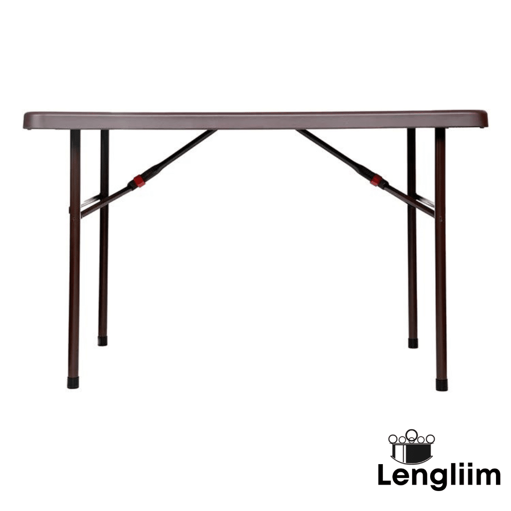 Supreme Furniture Swiss Table (Globolus Brown) Low Side View