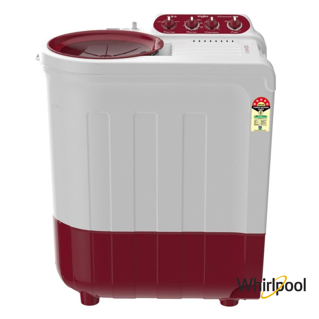 Whirlpool 6.5 Kg Semi Automatic Washing Machine (Coral Red, 30254) Front View