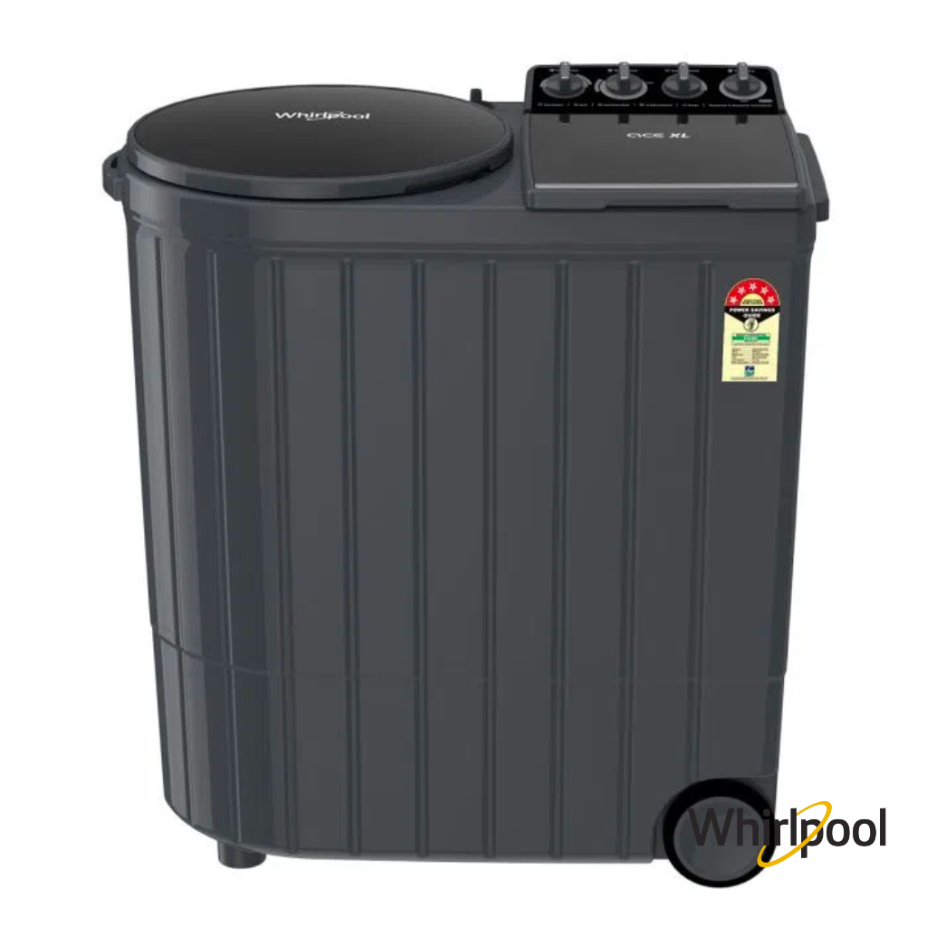 Whirlpool 10 Kg Ace XL Semi-Automatic Washing Machine (Graphite Grey, 30277) Front View