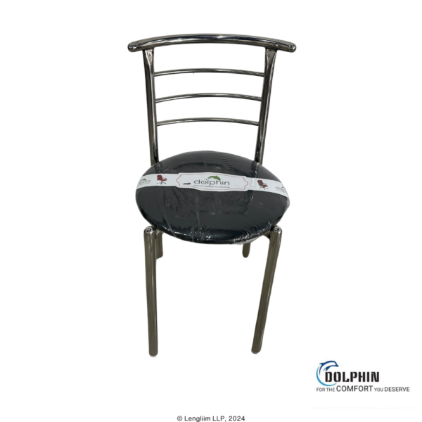 Dolphin DF 168 Stainless Steel Dining Chair Front Top View