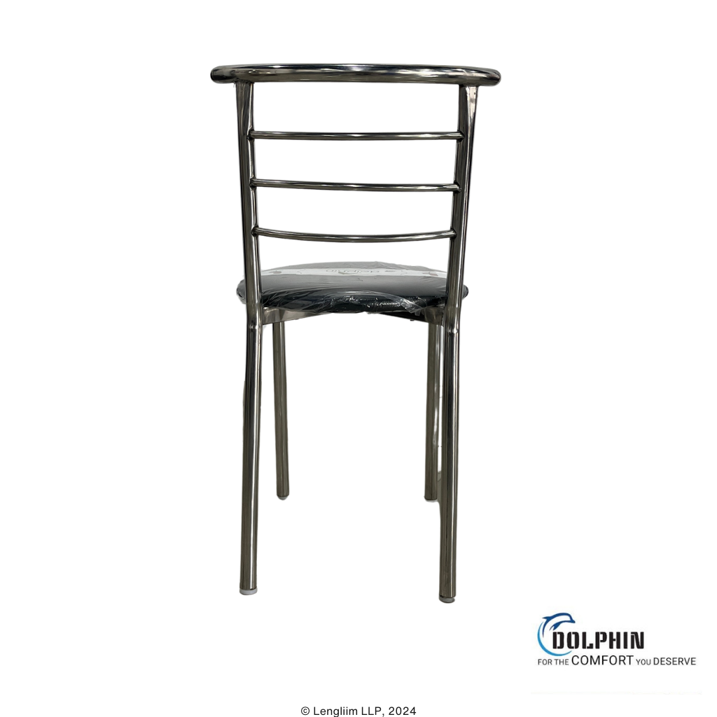 Dolphin DF 168 Stainless Steel Dining Chair Back View