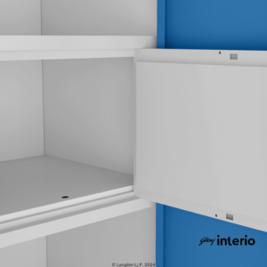 Godrej Interio Neolite 2 Door Steel Almirah (Bluejay) Locker